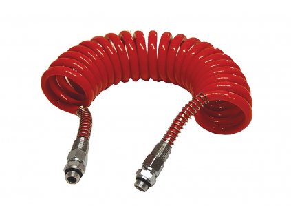 Vinutá vzduchová hadice červená, M16, L-5,5m, PPN008