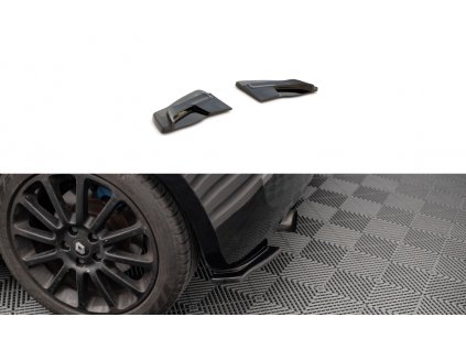Maxton Design boční difuzory pod zadní nárazník pro Renault Clio RS Mk3, černý lesklý plast ABS