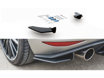 Maxton Design "Racing durability" boční difuzory pod zadní nárazník ver.1 pro Volkswagen Golf GTI Mk7, plast ABS bez povrchové úpravy