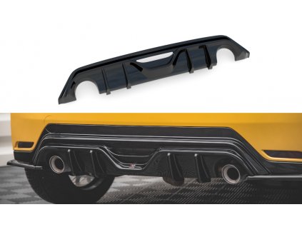 Maxton Design vložka zadního nárazníku pro Toyota GR Yaris Mk3, černý lesklý plast ABS