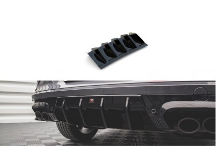 Maxton Design vložka zadního nárazníku pro Cupra Formentor, černý lesklý plast ABS