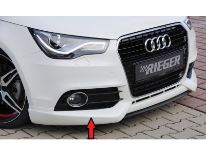 Rieger spoiler pod přední nárazník pro Audi A1 8X 3-dvéř., 5-dvéř. (sportback) před faceliftem, r.v. 08/10-12/14, plast ABS bez povrchové úpravy