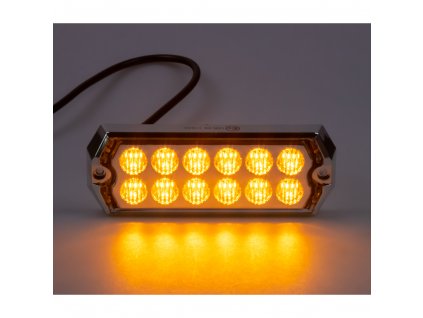 PROFI SLIM výstražné LED světlo vnější, oranžové, 12-24V, ECE R10