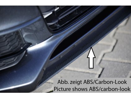 Rieger lipa pod přední nárazník Rieger pro Audi A5 B8, B81 kabriolet, kupé, Sportback po faceliftu, 10/11-06/16, plast ABS bez povrchové úpravy, pod přední spoiler Rieger obj. kód K 00055468
