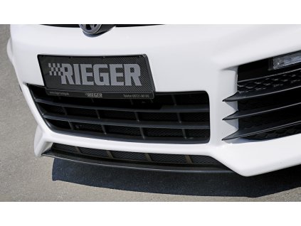 Rieger lipa pod přední nárazník Rieger pro Volkswagen Golf 6 vč. GTD, GTI 3-dvéř., 5-dvéř., kabriolet, plast ABS bez povrchové úpravy