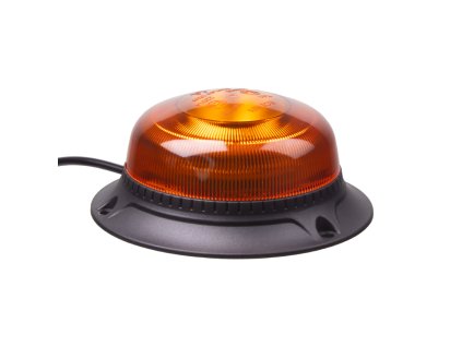 LED maják, 12-24V, 18xLED oranžový, pevná montáž, ECE R65