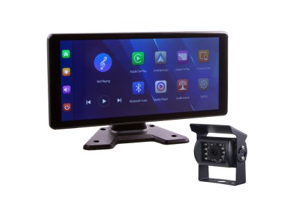 Set monitor 10,36" 1x 4PIN s Apple CarPlay, Android auto, Bluetooth, + kamera + 15m kabel