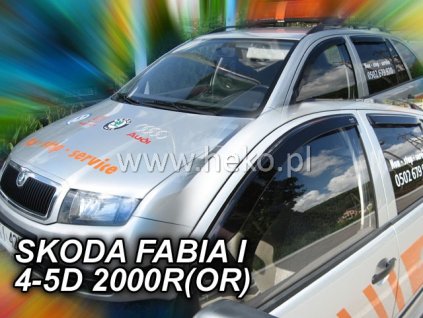 Plexi Škoda Fabia 4D 00R přední (431)