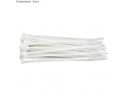 Stahovací páska 100x2,5 mm, bílá (balení 100ks), 61173