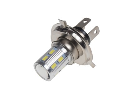 LED H4 bílá, 10-30V, 12SMD 5630 + 3W