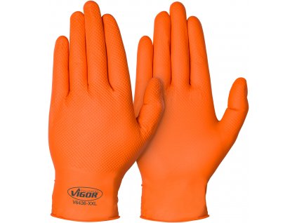 Nitrilové pracovní rukavice, XXL, 90 ks - V6436XXL