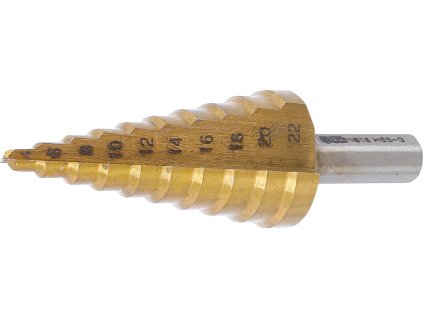 Stupňovitý kuželový vrták 4 - 22 mm, HSS - B1618
