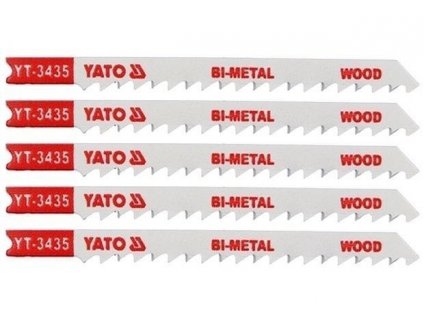 List pilový do přímočaré pily 100 mm na dřevo TPI6 5 ks Bi-Metal