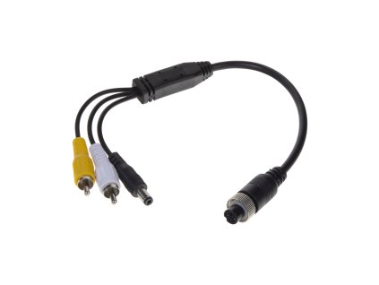 Kabel video 4pin samice / RCA + DC