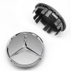 Krytka průměr 65/75mm(vnitřní,vnější) Mercedes orig. (A00040038007756) grafit,chrom hvězda
