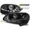 Přední světla s LED denními světly VW Golf V 03-09 černé