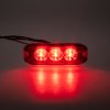 PROFI SLIM výstražné LED světlo vnější, červené, 12-24V, ECE R10