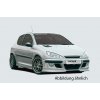 Rieger kompletní přední nárazník pro Peugeot 206 convertible CC, sedan, plast ABS bez povrchové úpravy, pro vozy s ostřikovači světlometů