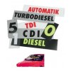 Přilnavé texty Easystick - červeno/bílé Diesel - 759264130