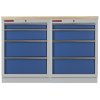 Sestava kvalitních PROFI BLUE dílenských skříněk s pracovní deskou - MTGS1300BAL10 Blue
