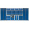 Kvalitní PROFI BLUE dílenský nábytek - 4535 x 495 x 2000 mm - MTGS1301AE Blue