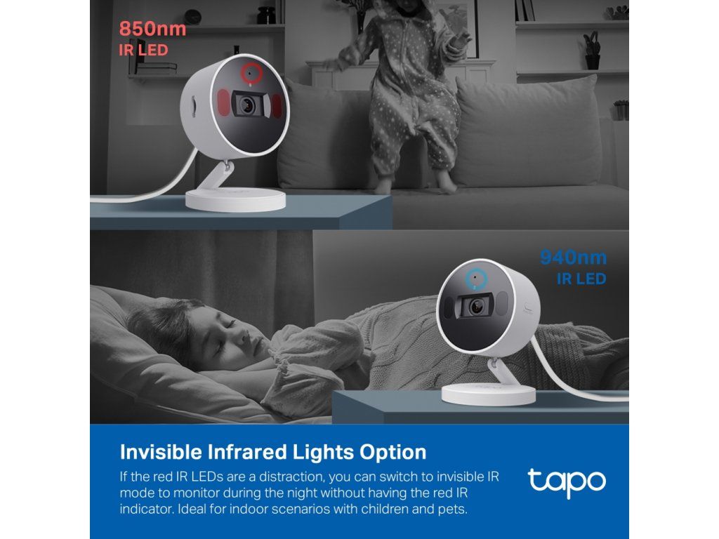 Prepínateľné nočné videnie: 850 nm a neviditeľné 940 nm IR LED