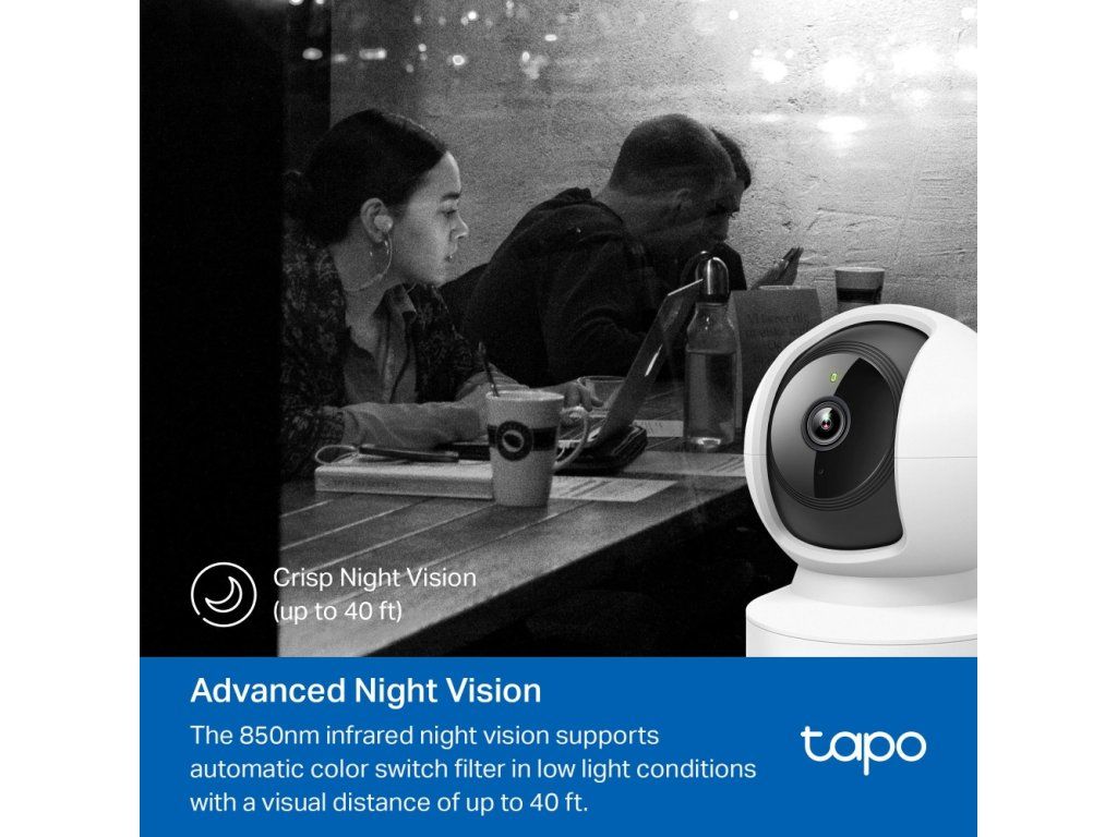 Ukážka čistého nočného videnia s dosahom až 12 metrov v úplnej tme