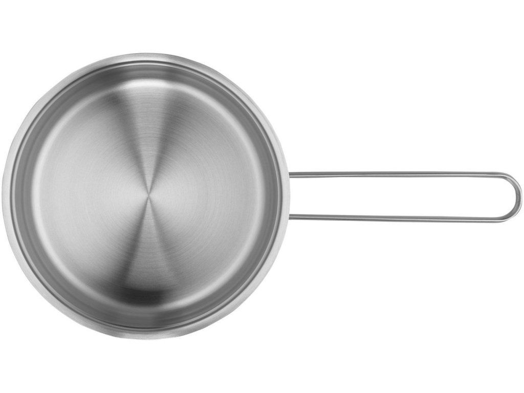 Pohľad zhora do vnútra rajnice WMF so zameraním na špeciálny odlievací okraj