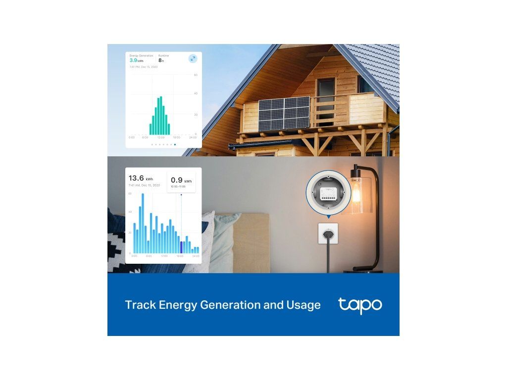 Graf merania spotreby v aplikácii Tapo
