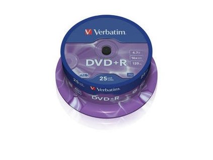 VERBATIM DVD+R(25-Pack)Spindle/General Retail/16x/4.7GB