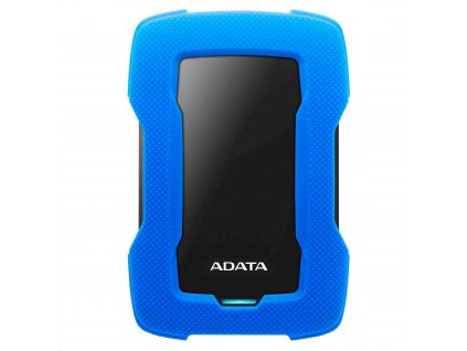 Externý pevný disk ADATA 2TB 2,5" USB 3.1 HD330, BLUE COLOR BOX, modrá (guma, odolná voči nárazom)