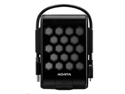 ADATA Externí HDD 2TB 2,5" USB 3.1, DashDrive™ Durable HD720, G-sensor, černý, (gumový, vodě/nárazu odolný)