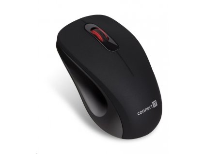 CONNECT IT "MUTE" bezdrátová optická tichá myš, USB, (+ 1x AA baterie zdarma), černá