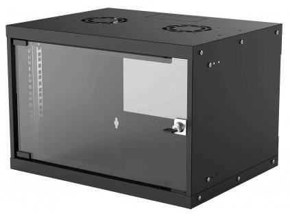 Intellinet 19" BASIC rozvádzač 6U/400mm, čierny, rozložený flatpack