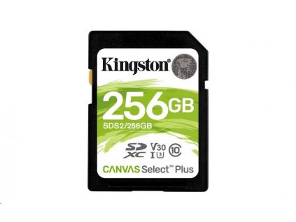 Kingston 256GB SecureDigital Canvas Select Plus (SDXC) 100R 85W Class 10 UHS-I