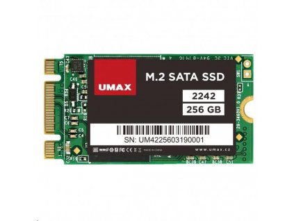 Umax M.2 SATA SSD 2242 256GB