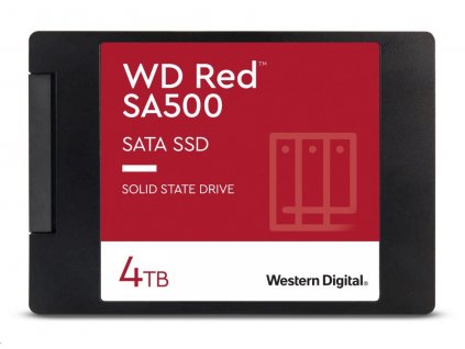 WD RED SSD 3D NAND WDS400T1R0A 4TB SATA/600, (R:560, W:530MB/s), 2.5"