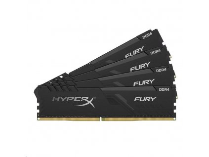DIMM DDR4 128GB 3000MHz CL16 (Kit of 4) KINGSTON HyperX FURY Black