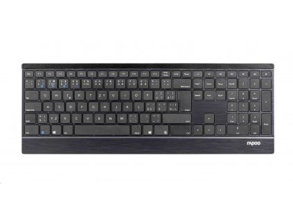 RAPOO klávesnice E9500M Multi-mode Wireless Ultra-slim Keyboard Black