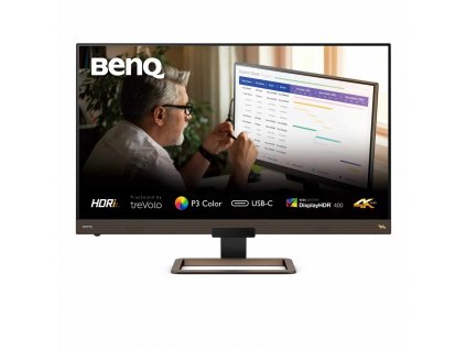 BENQ MT LCD LED FF 32" EW3280U, IPS, 3840x2160, 1000:1, 5ms, 350dcm, HDMI/DP/USB, 2Wx2, VESA, metalická hnedá/čierna