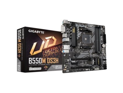 GIGABYTE MB Sc AM4 B550M DS3H, AMD B550M, 4 x DDR4, HDMI