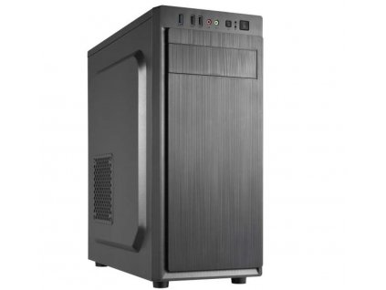 CRONO skříň MT-X3 - MidiTower bez zdroje, 1xUSB 3.0, 2xUSB 2.0, 2x3.5HDD slot, 3x2.5HDD slot