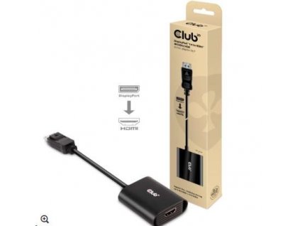 Club3D Active DisplayPort adaptér 1.4 na HDMI 4K120HZ HDR (M/F), čierna
