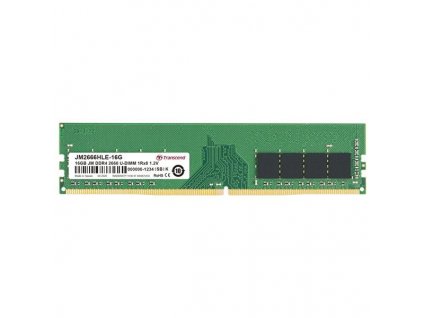 DIMM DDR4 16GB 2666MHz TRANSCEND 1Rx8 2Gx8 CL19 1.2V