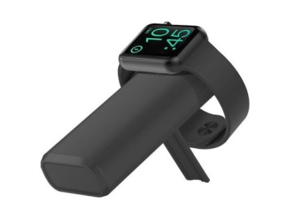COTEetCI Černá bezdrátová nabíjecí powerbanka PB-2 s kapacitou 5200 mAh pro Apple Watch