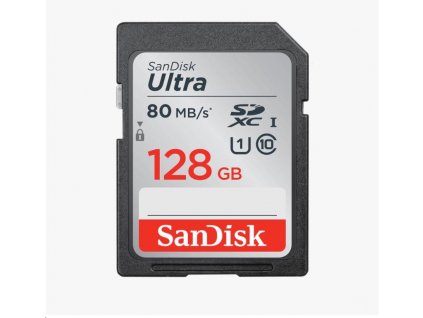 Karta SanDisk SDXC 128 GB Ultra (100 MB/s Class 10 UHS-I)