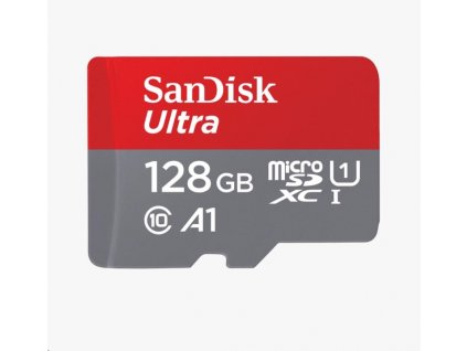 Karta SanDisk MicroSDXC 128 GB Ultra (100 MB/s, Class 10, Android) + adaptér