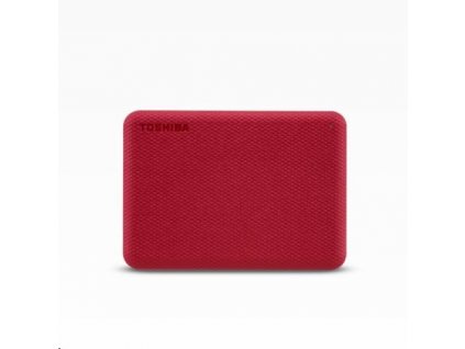 TOSHIBA HDD CANVIO ADVANCE (NEW) 4TB, 2,5", USB 3.2 Gen 1, červená / red