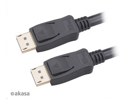 Kábel AKASA DisplayPort na DisplayPort 8K@60Hz, v1.4, 3m