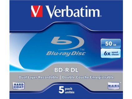 VERBATIM BD-R(5-pack)/DualLayer/Jewel/6X/50GB